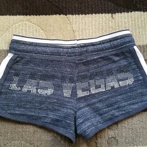 Blingy Sparkly Las Vegas Micro Shorts with Drawstring Women's Size Small